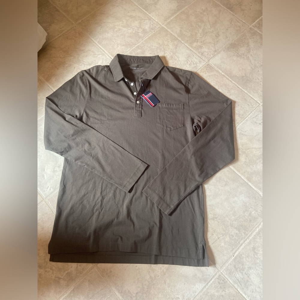 MODERN ENGLISH Mens Shirt Polo XXL 2XL Comfort Supreme Dark Green NEW NWT $70